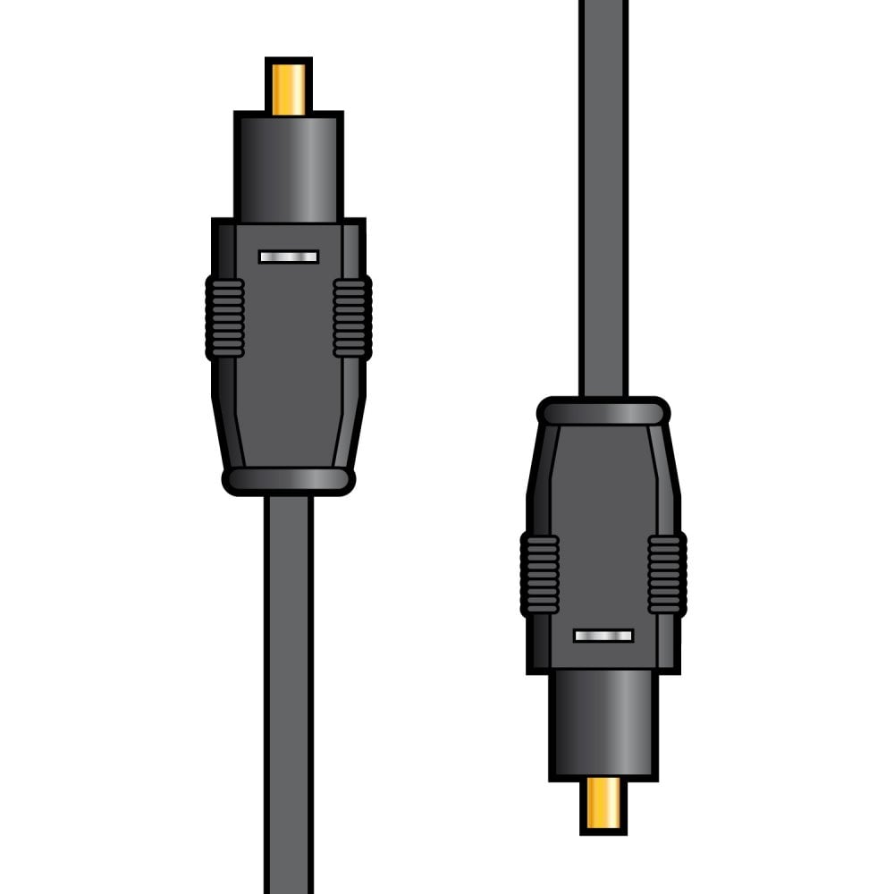 Fibre Optic Leads 1M 2.5M 5M and 10M TOSlink Connectors