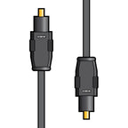 Fibre Optic Leads 1M 2.5M 5M and 10M TOSlink Connectors