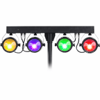 Microbar COB LED RGB DMX 4 Head Lighting Kit