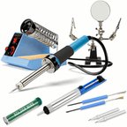 8-in-1 Electric Soldering Iron Kit 48w Adj Temperature inc Solder & Tips