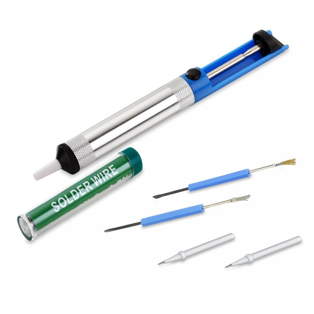 8-in-1 Electric Soldering Iron Kit 48w Adj Temperature inc Solder & Tips