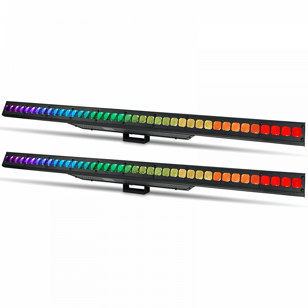 2 x PIXELpoint Batten 40X 3W Tri-Colour Lighting Effect