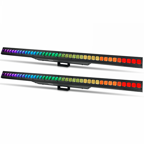 2 x PIXELpoint Batten 40X 3W Tri-Colour Lighting Effect
