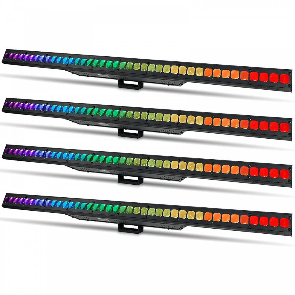 4 x PIXELpoint Batten 40X 3W Tri-Colour Lighting Effect