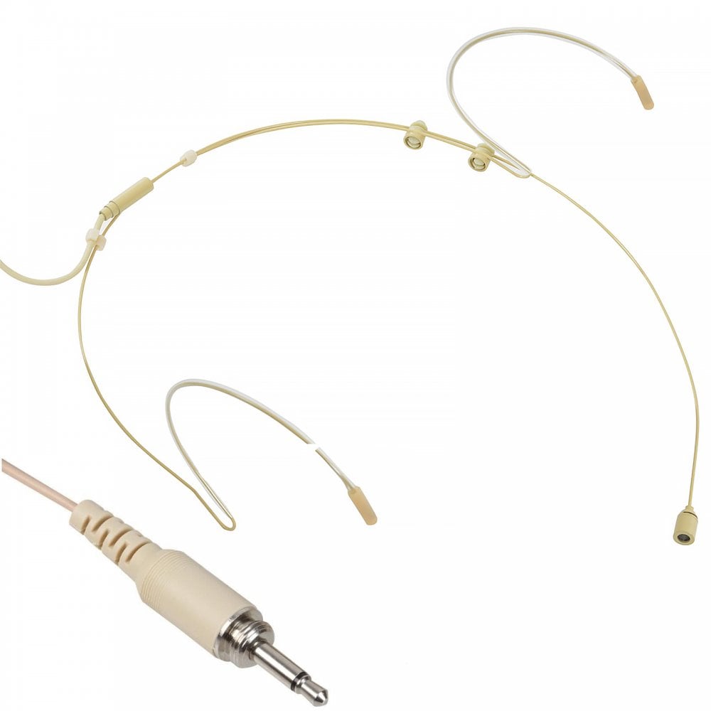 Discreet Neckband Omni Microphone for Wireless Systems - Beige Flesh