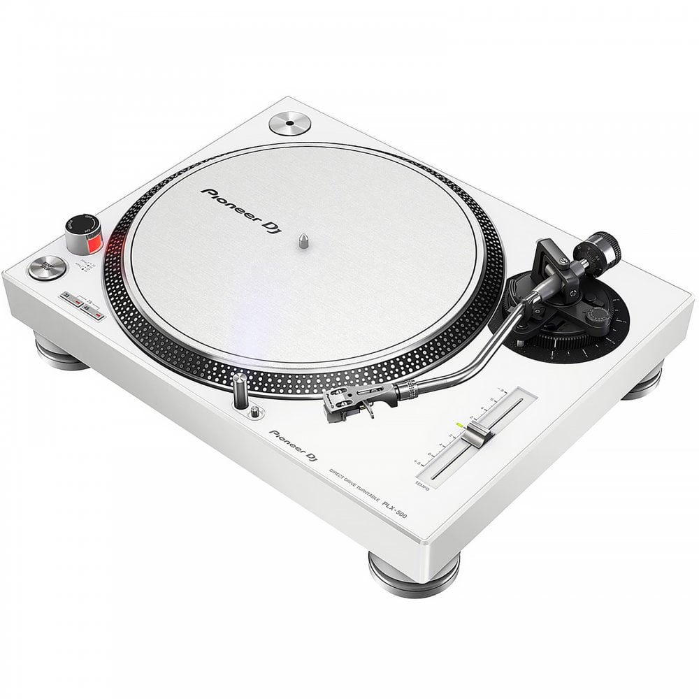 PLX-500 WHITE PRO DJ Hi Torq S-Tonearm Direct Drive Turntable