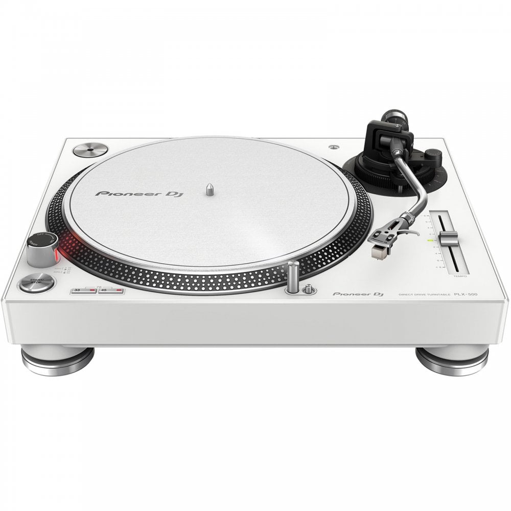 PLX-500 WHITE PRO DJ Hi Torq S-Tonearm Direct Drive Turntable