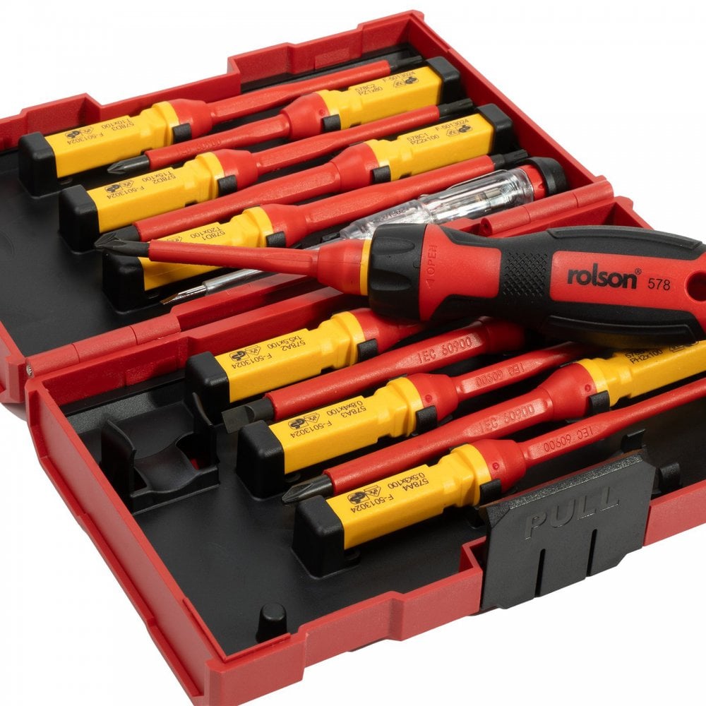 Interchangeable VDE Screwdriver Set In Storage case