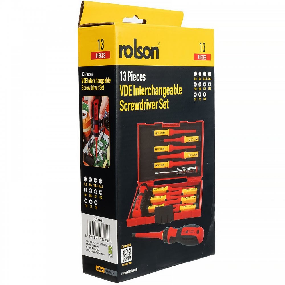 Interchangeable VDE Screwdriver Set In Storage case