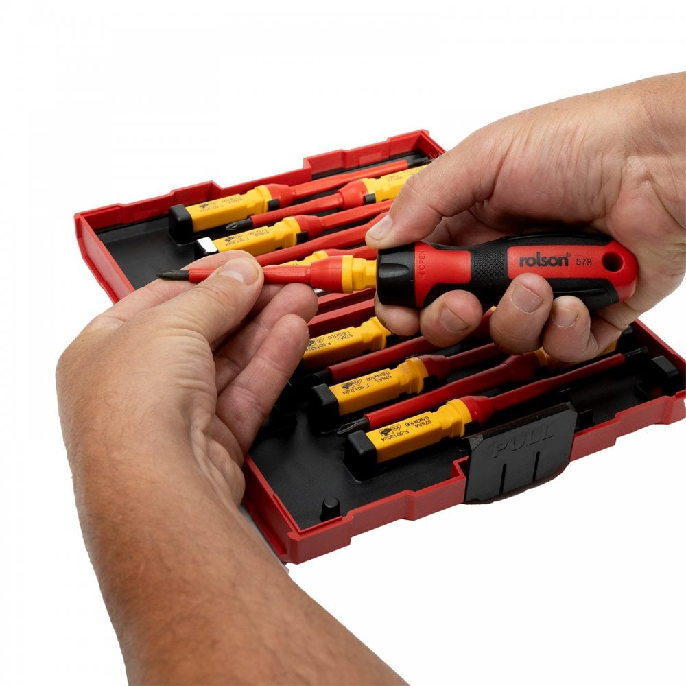 Interchangeable VDE Screwdriver Set In Storage case