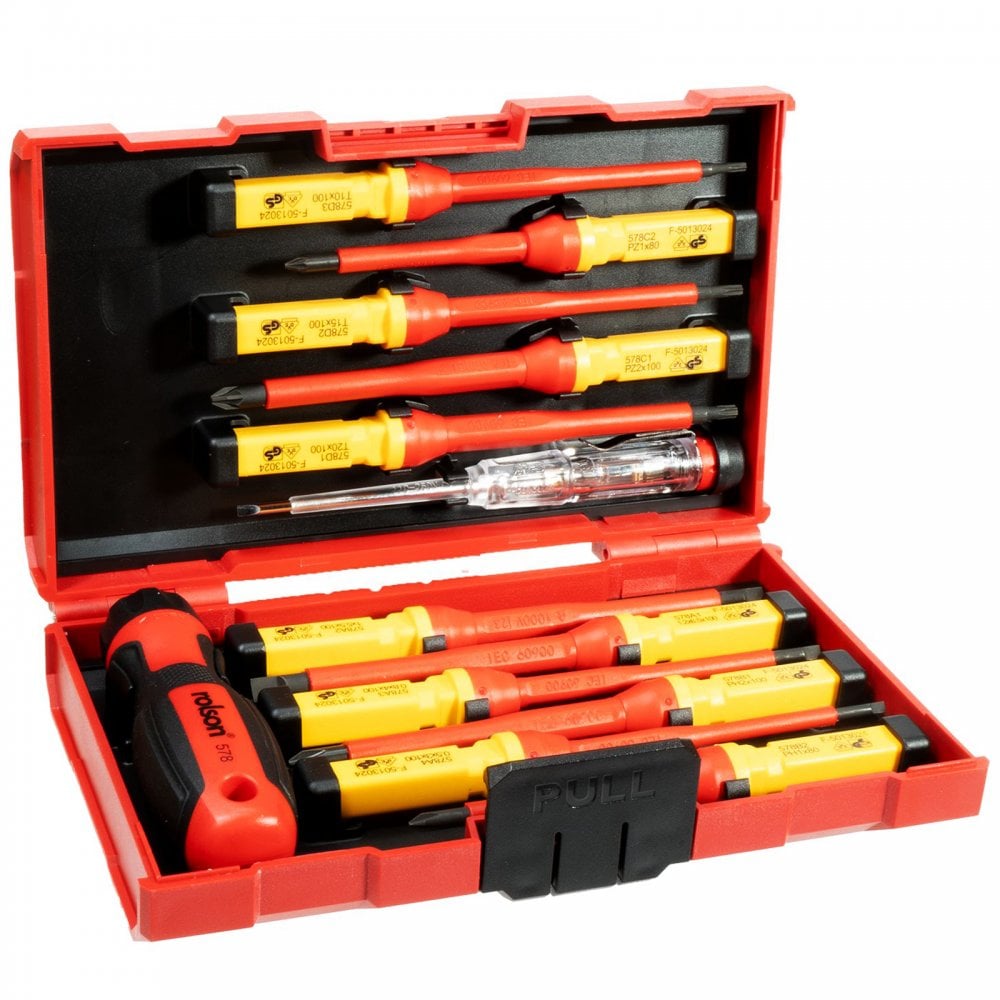 Interchangeable VDE Screwdriver Set In Storage case