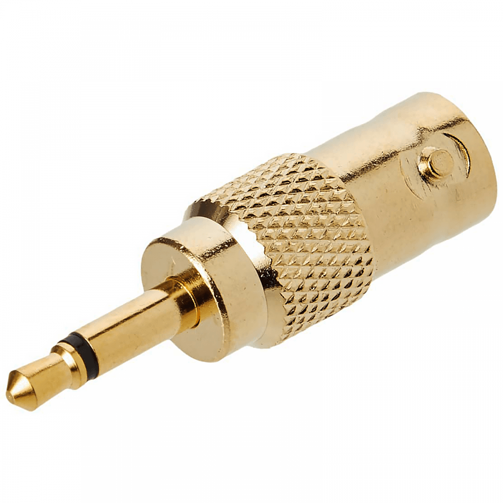 BNC Female To 3.5mm Mono Jack Plug Aerial Adapter