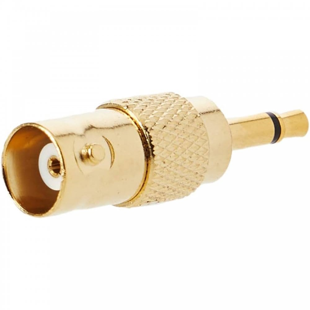 BNC Female To 3.5mm Mono Jack Plug Aerial Adapter