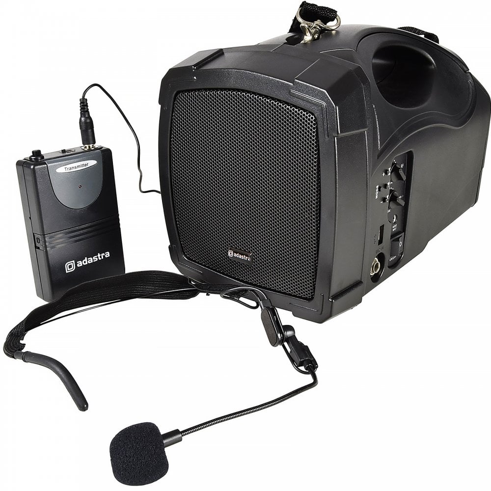 Handheld PA System with Neckband Mic and Bluetooth