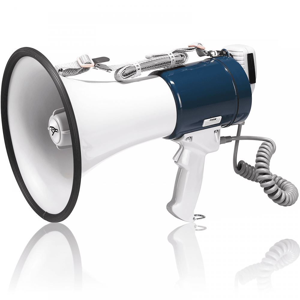35W Loud Hailer Pistol Grip Megaphone with Siren