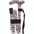 High Quality Folding & Extendable Patterned Walking Stick - Broadway