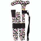 High Quality Folding & Extendable Patterned Walking Stick - Broadway