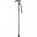 High Quality Folding & Extendable Patterned Walking Stick - Broadway
