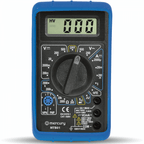 Compact Digital Multitester inc Test Leads, Battery & Shockproof Jacket Multi Tester