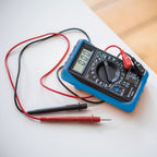 Compact Digital Multitester inc Test Leads, Battery & Shockproof Jacket Multi Tester