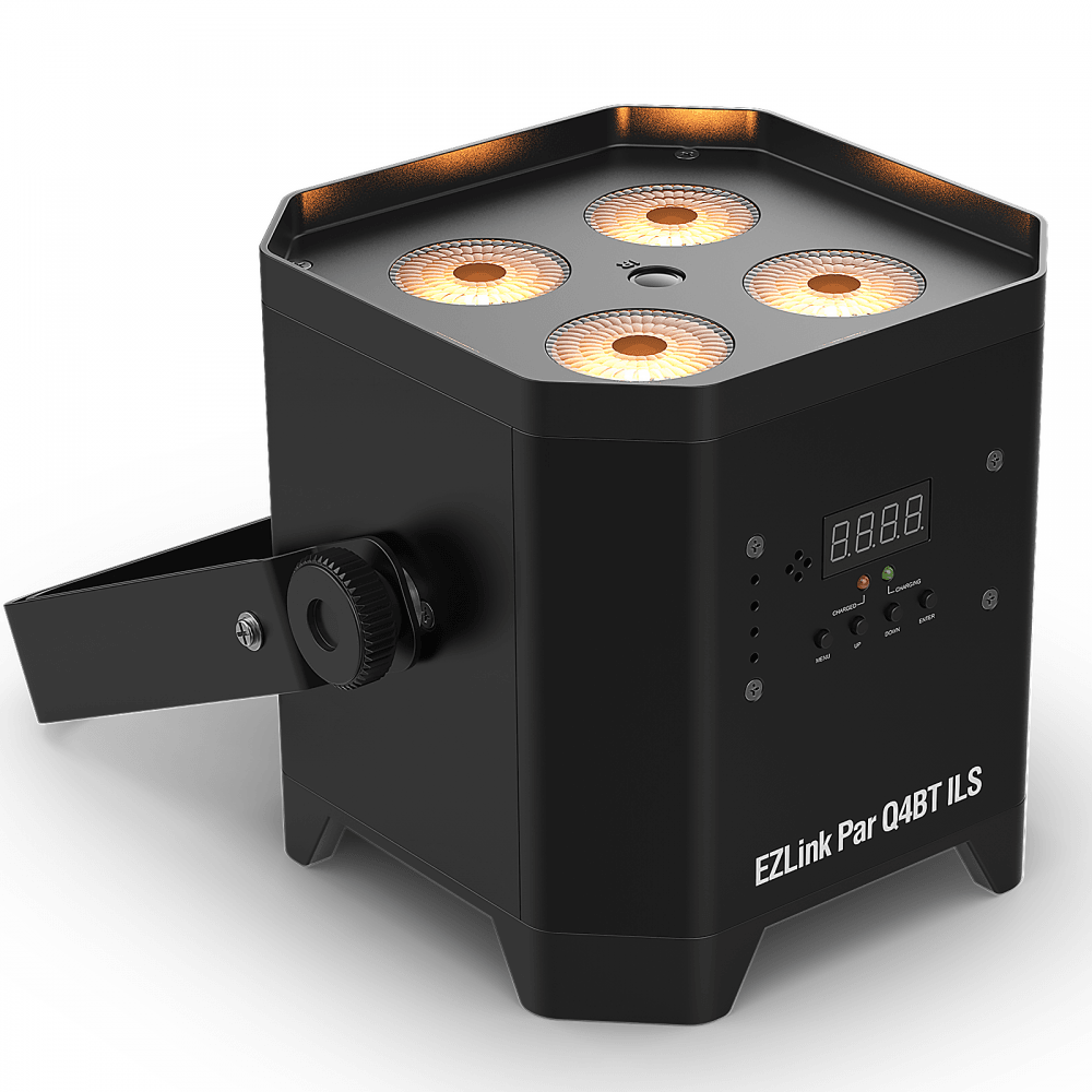 EZLink Par Q4BT ILS QUAD LED Battery Powered Floor Can