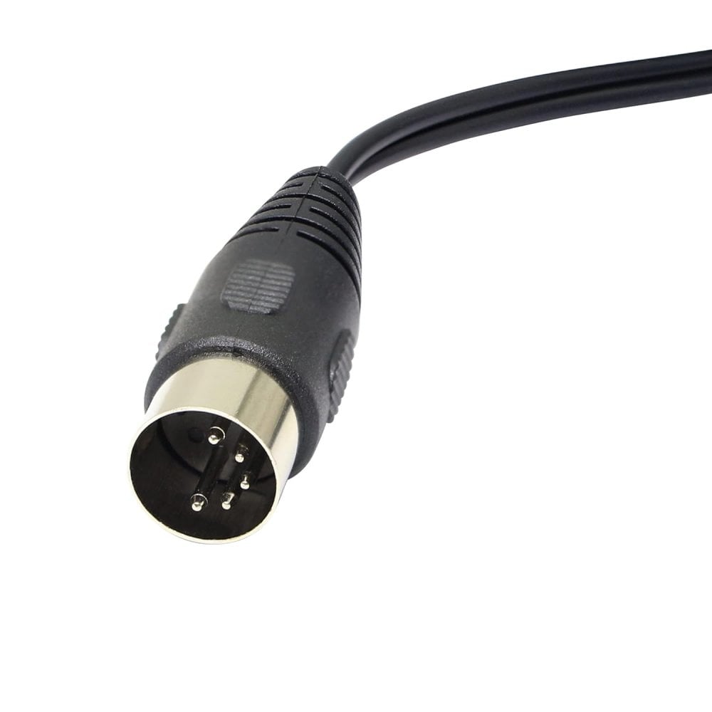 5-Pin Din Plug to 2 x RCA Phono Sockets Adaptor