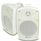 Pair of IP44 Wall Mount PA Speakers 50W RMS in White