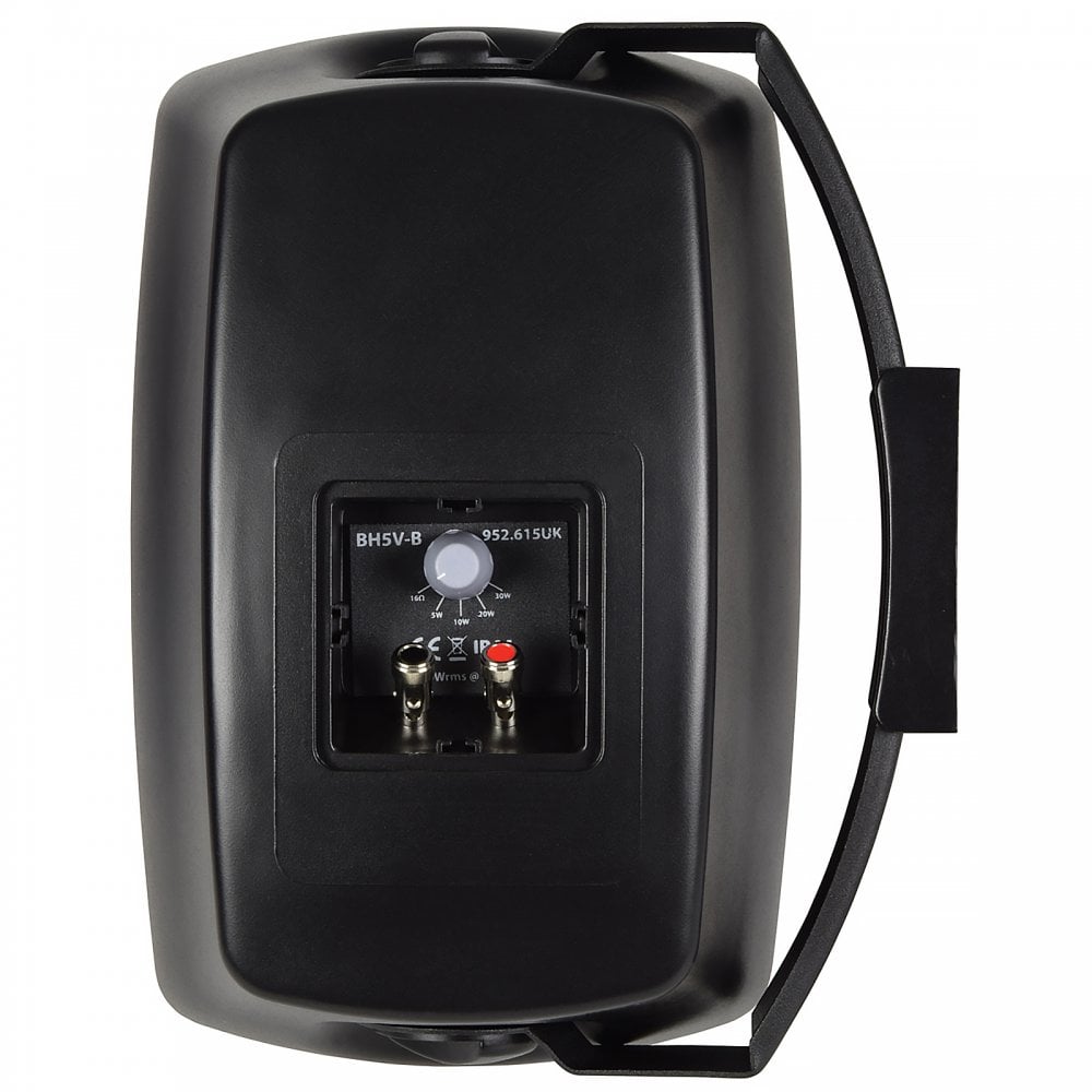 Pair of IP44 Wall Mount PA Speakers 50W RMS in Black