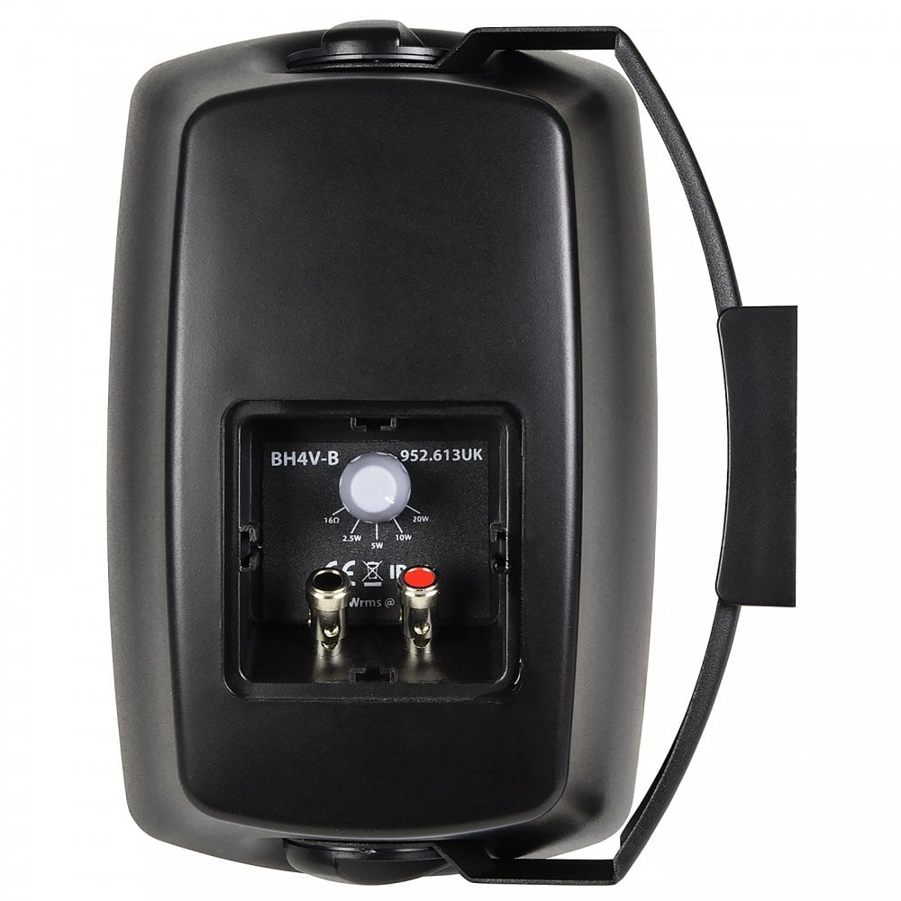Pair of IP44 Wall Mount PA Speakers 30W RMS in Black