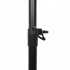 Black Adjustable Speaker Stand with Square Base