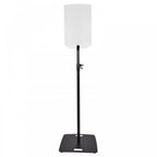 Black Adjustable Speaker Stand with Square Base