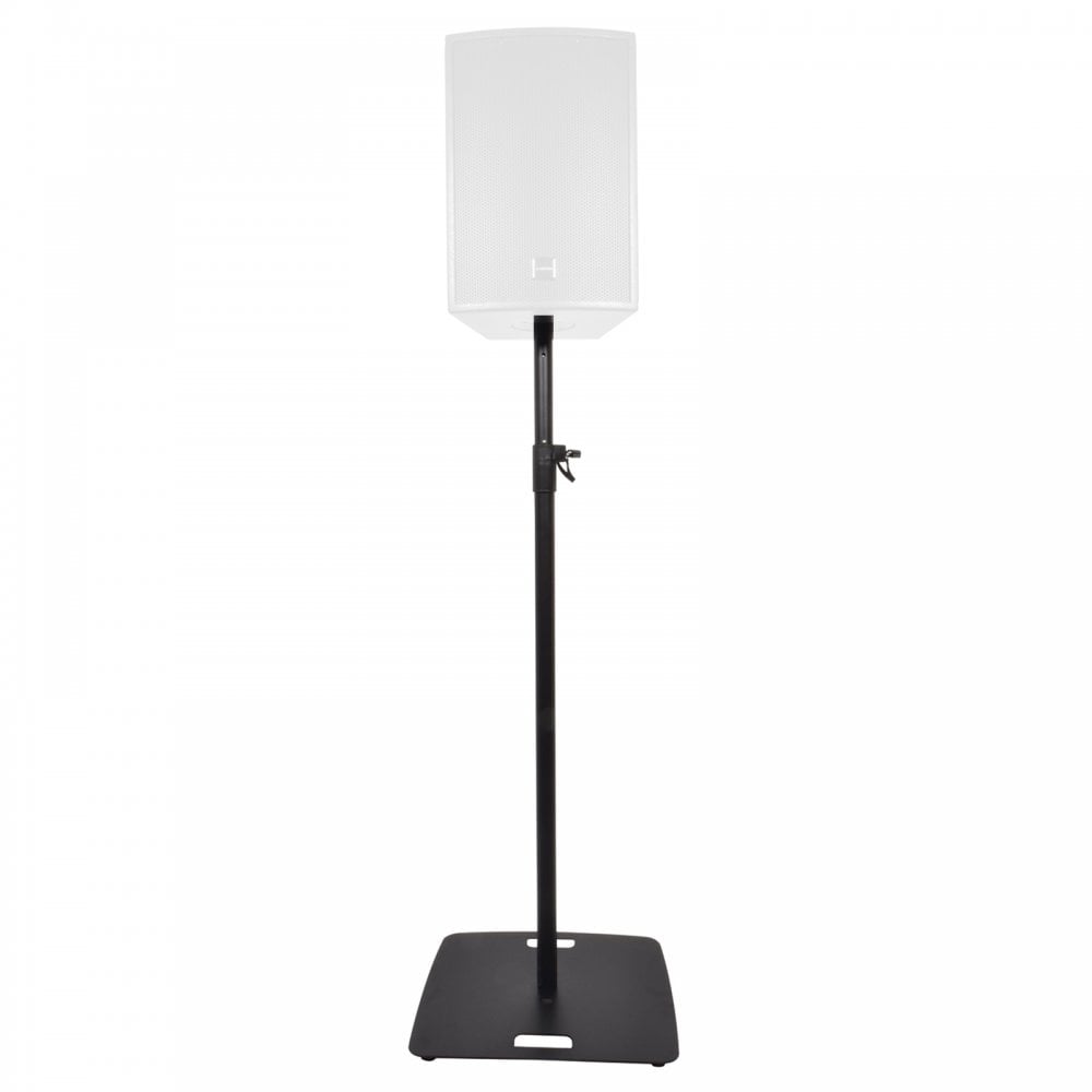 Black Adjustable Speaker Stand with Square Base