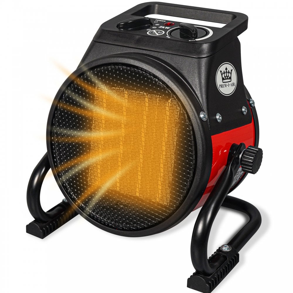 2kW Utility PTC Electrical Fan Heater With 2 Heat Settings