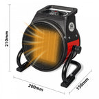 2kW Utility PTC Electrical Fan Heater With 2 Heat Settings
