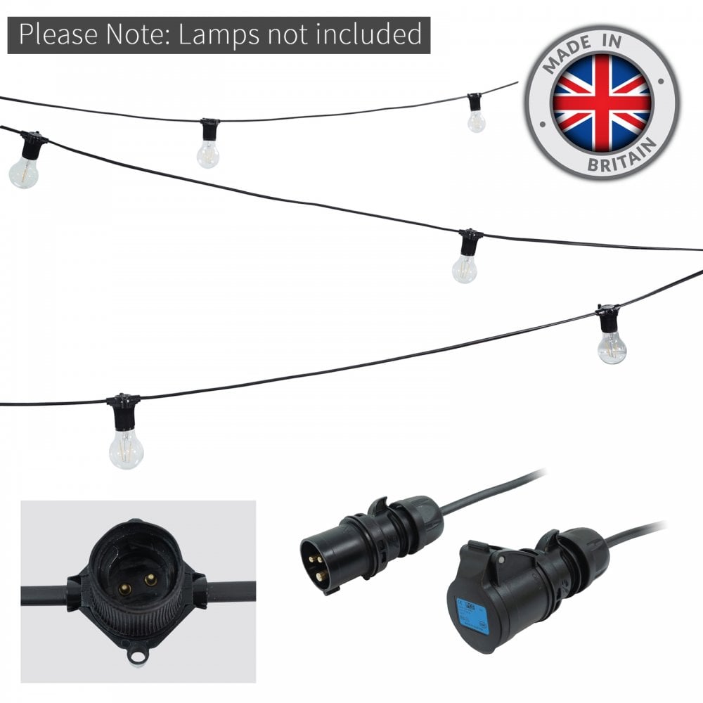 BC Festoon Harness 16A Plug and Socket 0.5m Spacing