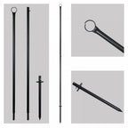 3.6m Festoon Pole Pack of Two Poles
