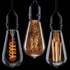 LED ST64 Spiral Funky, Crackle and Gold Filament Lamps BC Festoon