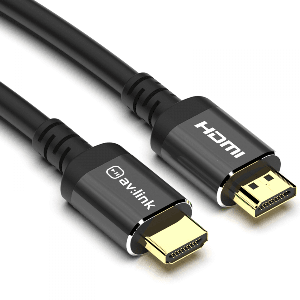 Premium 4K HDMI Leads with Black Aluminium Head-Shell
