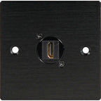 Black Metal Wall Plate 1 HDMI 90 Socket