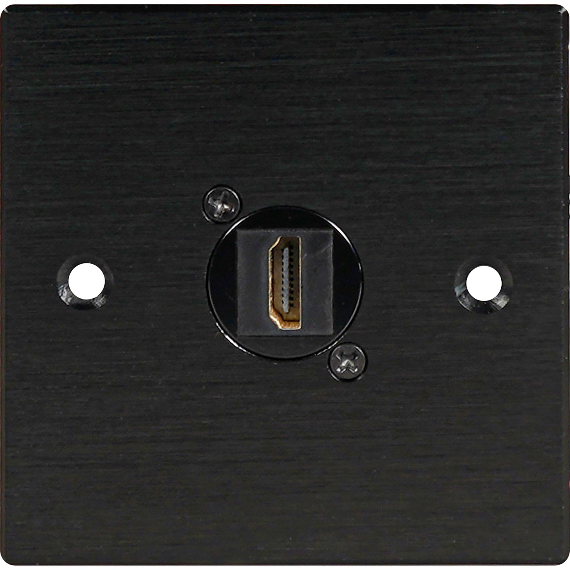 Black Metal Wall Plate 1 HDMI 90 Socket