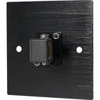 Black Metal Wall Plate 1 HDMI 90 Socket