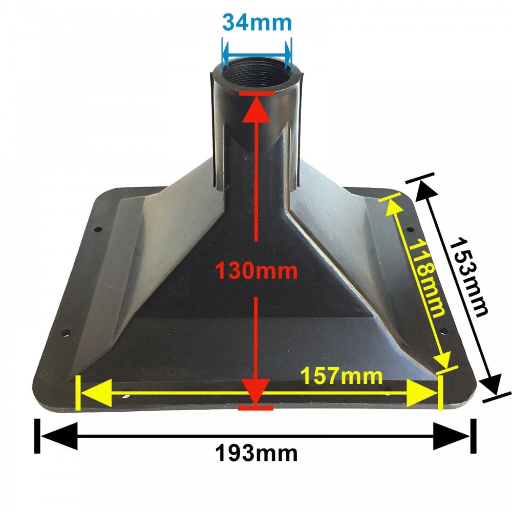 Large Rectangular Piezo Horn 8 x 6"