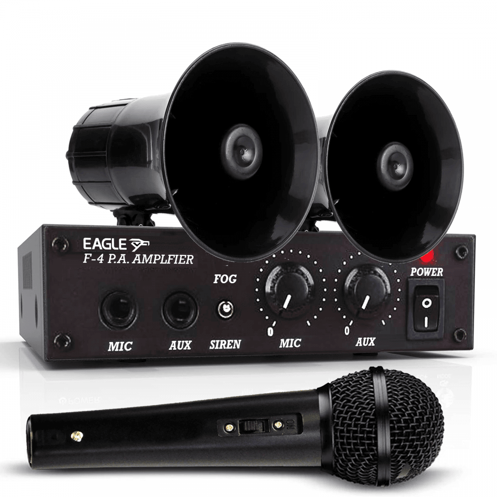 Amplfier and Horn Speakers 12v Public Address System