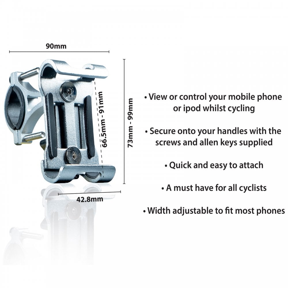 Bumper Aluminium Alloy Bicycle Phone Holder