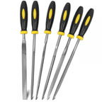 Needle File Set, 140 mm - 6 Pieces Flat, Half Round, Three Square, Round & Taper