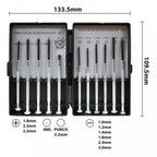 Precision Phillips Pozi Flat Screwdriver Set 11 pcs Pocket DIY Hand Tools