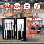 Precision Phillips Pozi Flat Screwdriver Set 11 pcs Pocket DIY Hand Tools