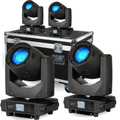 4pc Kudos 2RE Moving Head Beam Lighting Effect Inc Case