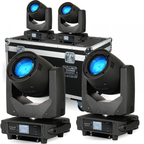 4pc Kudos 2RE Moving Head Beam Lighting Effect Inc Case