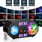Tetra LED Moonflower Ripple Strobe UV Laser Effect